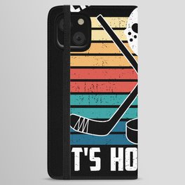 Ice Hockey Player Design Cross Checking It'S How I Hug iPhone Wallet Case