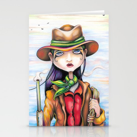 Daddy Didn't Raise No Girly Girl Stationery Cards