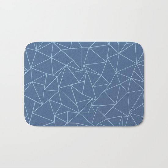 Ab Outline Blues Bath Mat