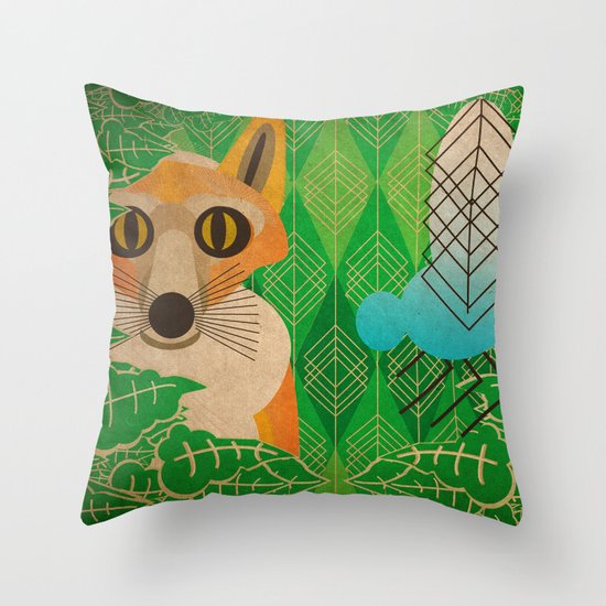 Fox Throw Pillow