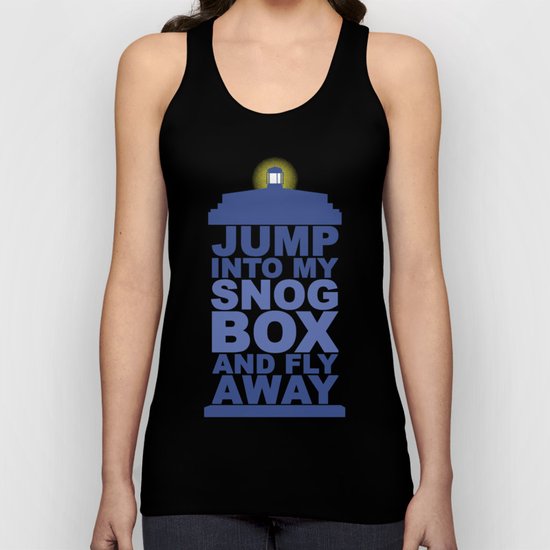 Snog Box (Tardis) Unisex Tank Top
