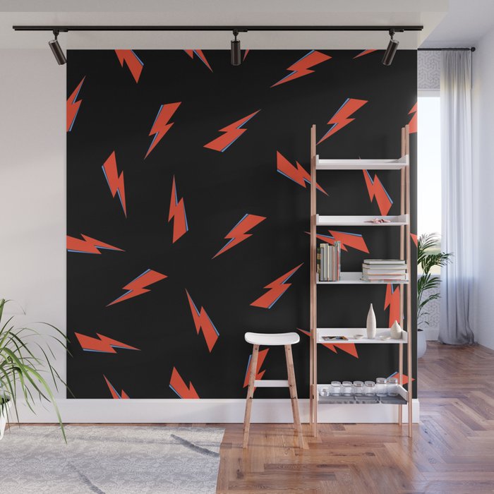 Bolts - Dark Background Wall Mural