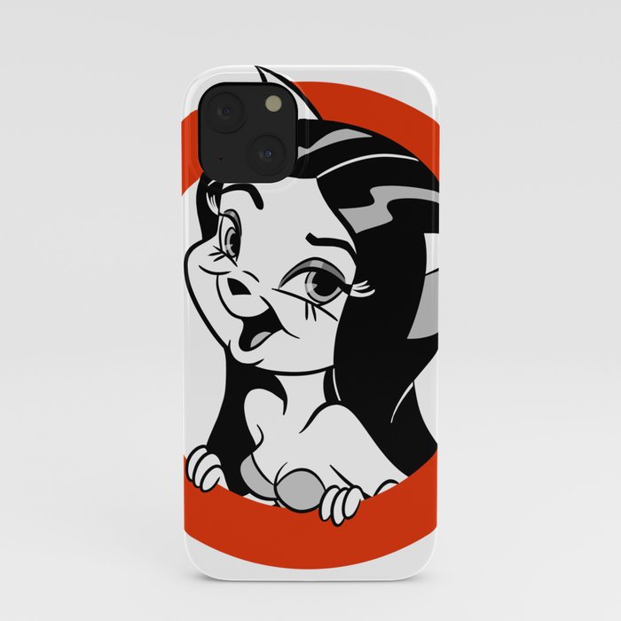 Animated Cat Girl Retro 30s Cartoon Rubber Hose Style iPhone Case