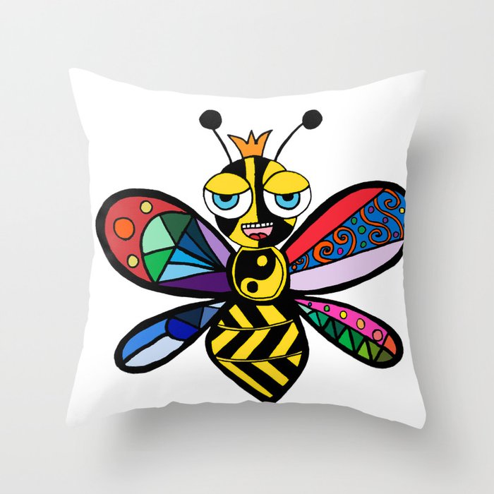 Bumble Bee Throw Pillow