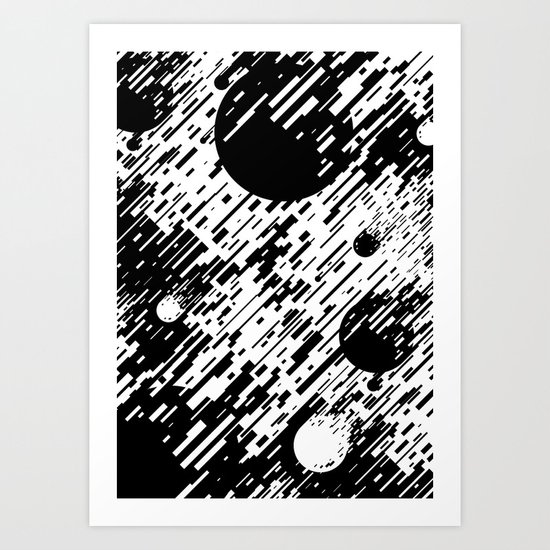 meteor strike Art Print
