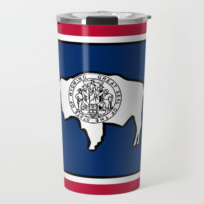 Wyoming State Flag Travel Mug