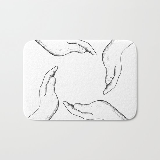 Hands Bath Mat
