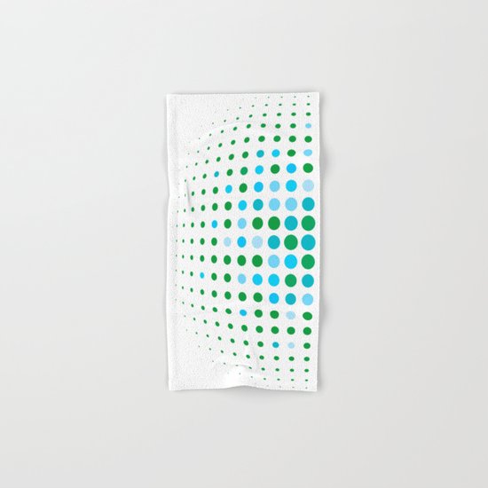 Green and blue optic Hand & Bath Towel