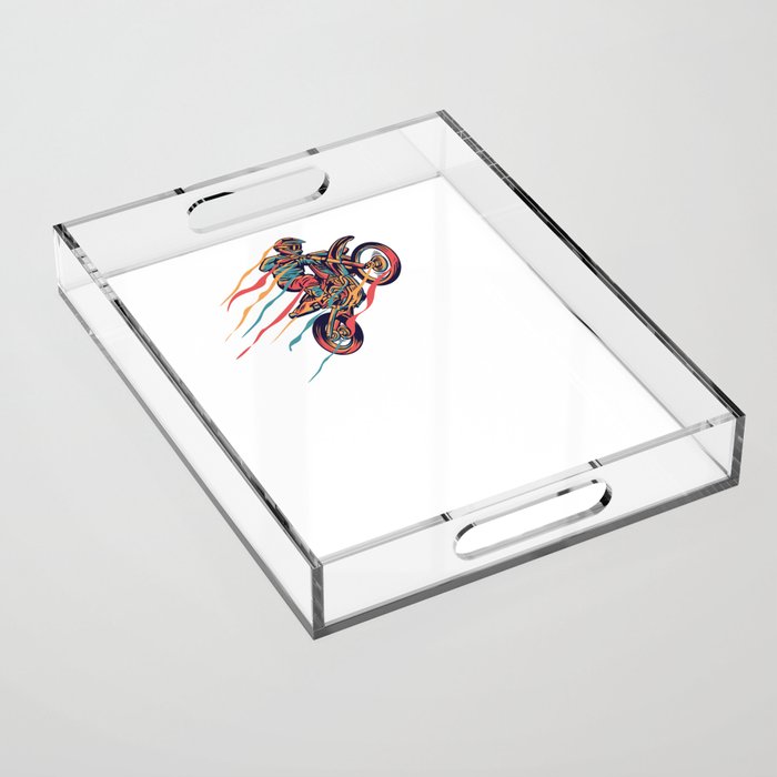 Motorcycle Motorbike Motocross Dirt Bike Gift Idea Acrylic Tray