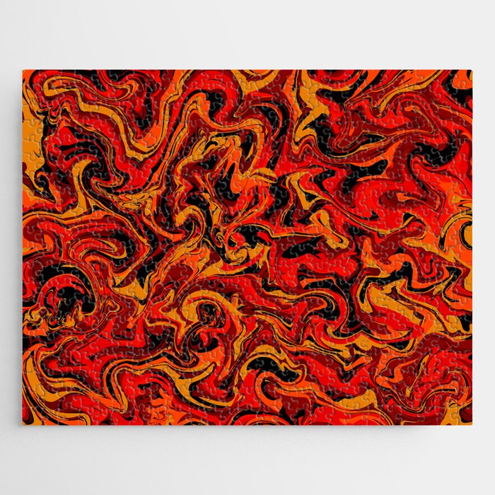 Fire Marble Jigsaw Puzzle