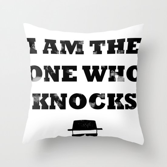 Heisenberg - The One Who Knocks Throw Pillow