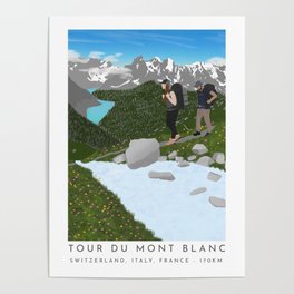 Tour du Mont Blanc Poster