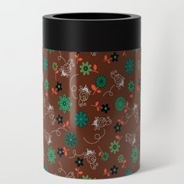 Brown And Green Flowers Can Cooler