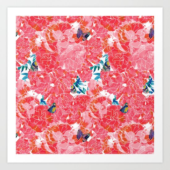 Peonies Art Print