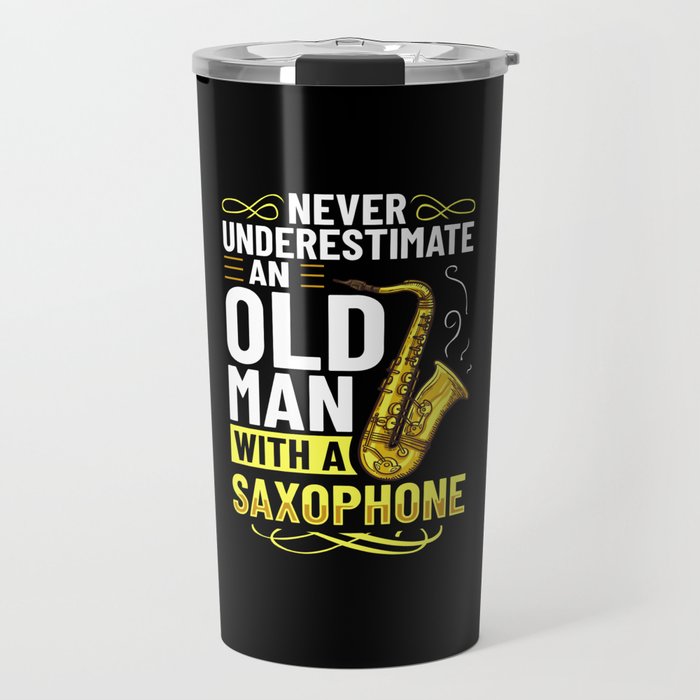 Saxophone Musician Alto Tenor Instrument Beginner Travel Mug