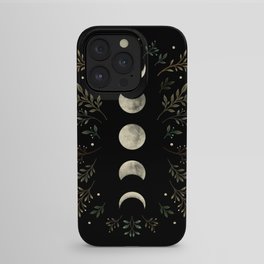 Moonlight Garden - Olive Green iPhone Case