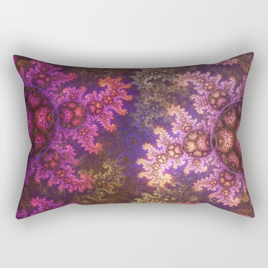 Dragon spirals ans Spheres in autumn colors Rectangular Pillow