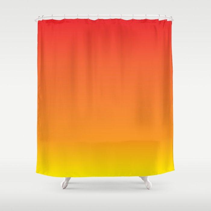 Red Yellow Orange Shower Curtain By, Orange Shower Curtains