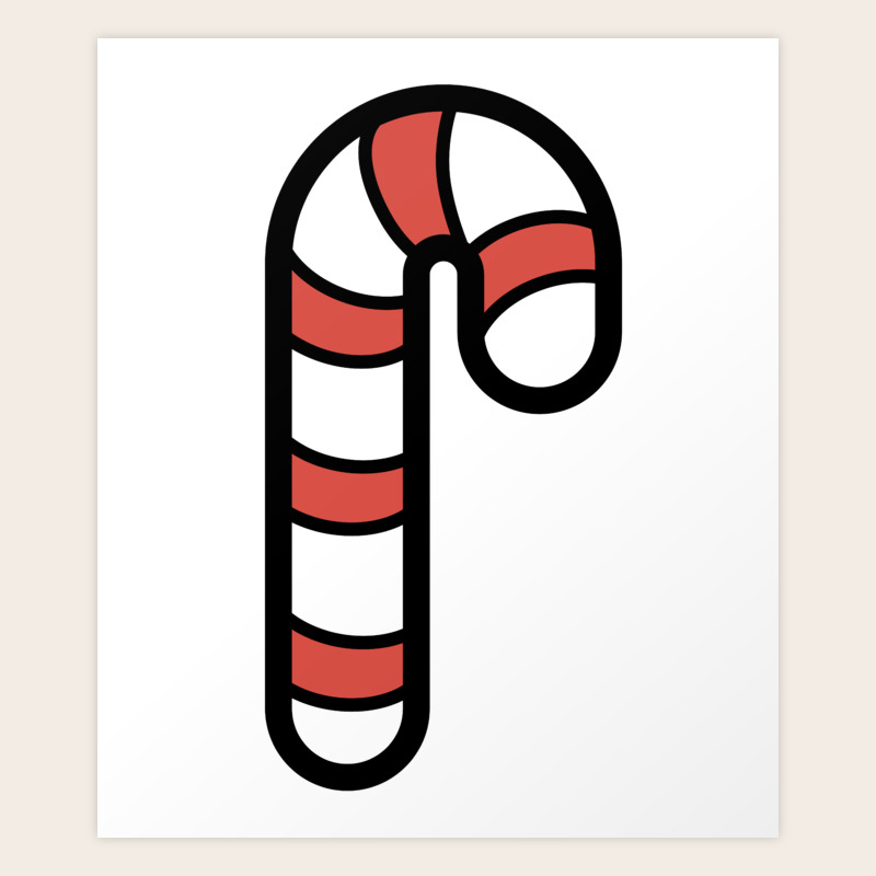 Candy Cane Lover Design Cute And Funny Food Gift Idea Art Print by DogBoo |  Society6