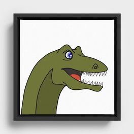Tyrannosaurus for dinosaur lovers Framed Canvas