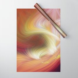 Warm Psychedelic Fibers Wrapping Paper
