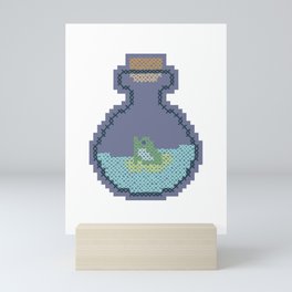 Frog in a Bottle Mini Art Print