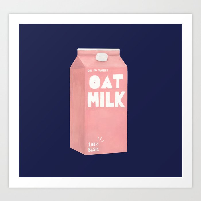 Oat Milk Pop Art Art Print