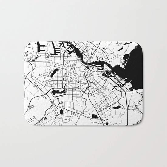 Amsterdam Minimal Map Bath Mat