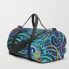 Peacock Feather by Laura Zollar Duffle Bag