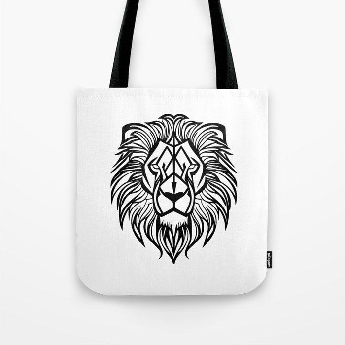 Lion's head geometric Tote Bag