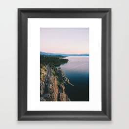 Sunset on Tahoe Framed Art Print