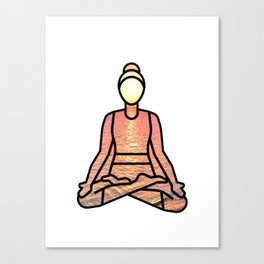 Sunrise Yoga Canvas Print
