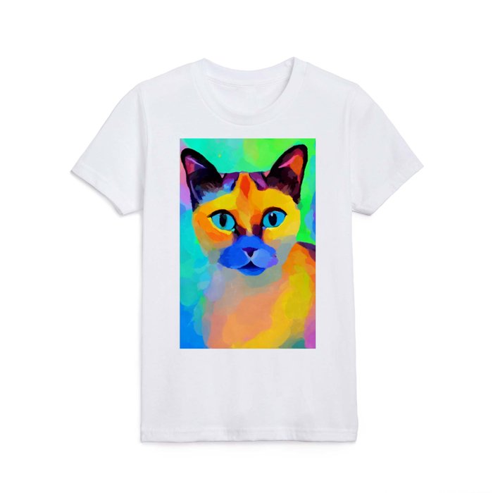 Siamese Cat 4 Kids T Shirt