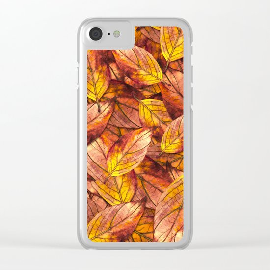 Autumn Leaves 03 Clear iPhone Case