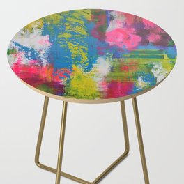 Rainbow Modern Abstraction Side Table