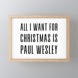 All I want for Christmas Framed Mini Art Print