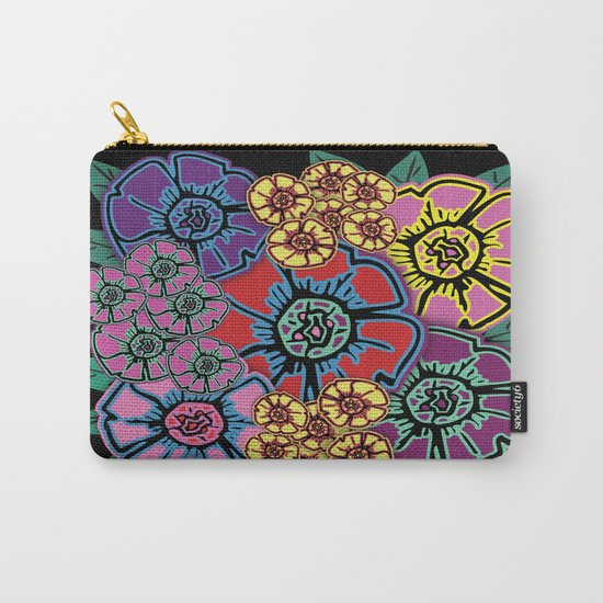 Abstract #408 Flower Power #10 Carry-All Pouch