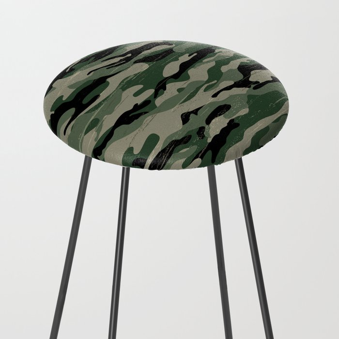 Camo Counter Stool by republicart | Society6