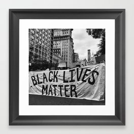 Black Lives Matter NYC 2016 Framed Art Print