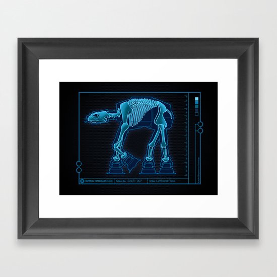 At-At Anatomy Framed Art Print