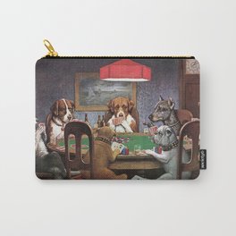 Dogs Playing Poker A Friend in Need Painting Carry-All Pouch