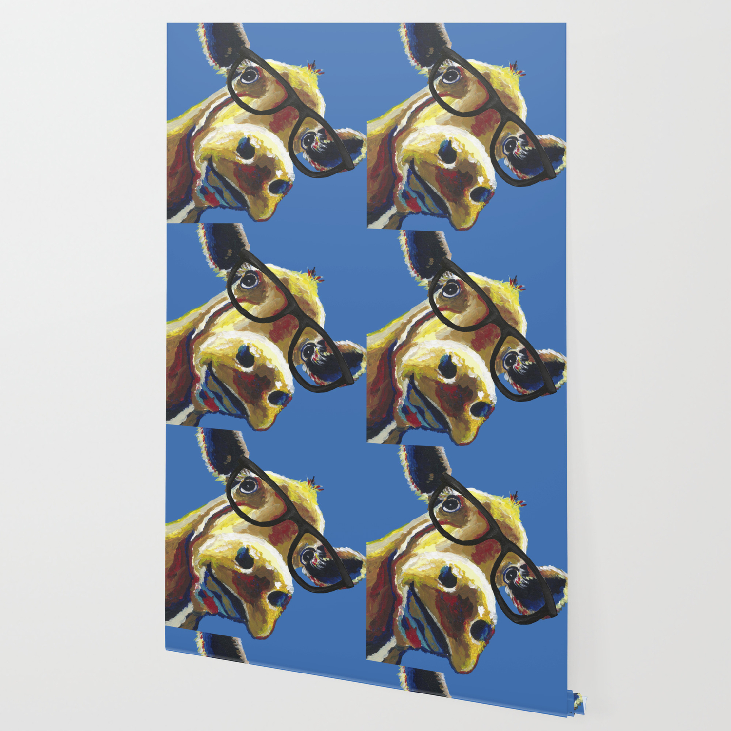 Cute Cow With Glasses Up Close Glasses Cow Wallpaper By Leekeller