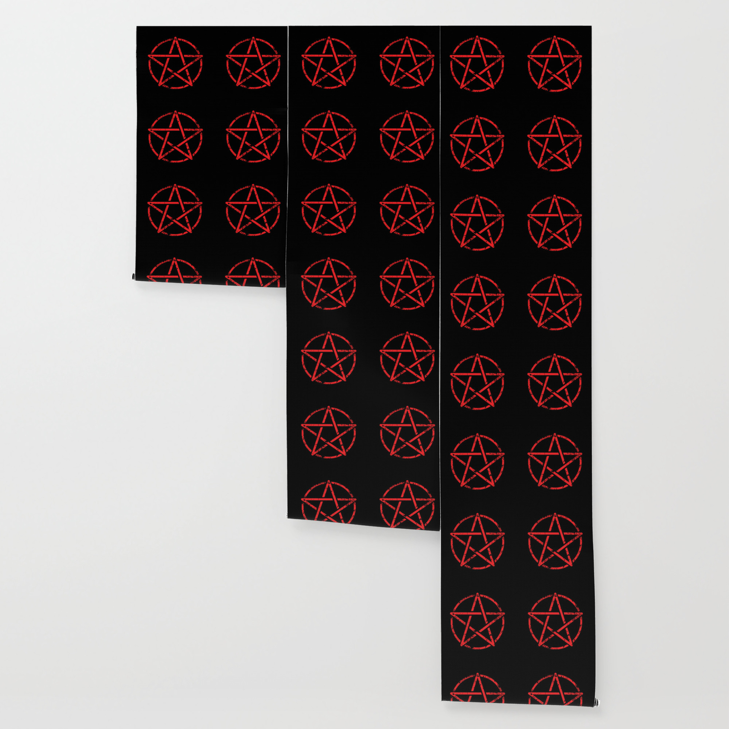 Red Pentagram Wallpaper by Art Heart Home and Fashion | Society6