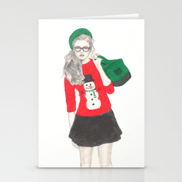 Christmas Fashion Stationery Cards