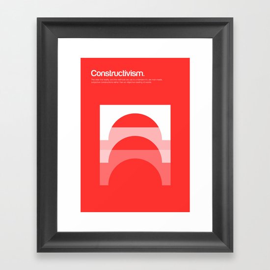 Constructivism Framed Art Print