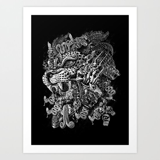 Jaguar Warrior Art Print
