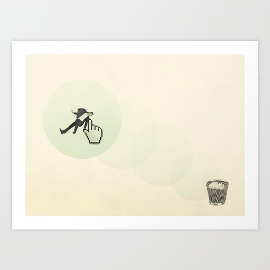 trash man Art Print