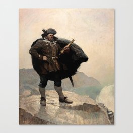 Billy Bones, Treasure Island by Newell Convers Wyeth Canvas Print