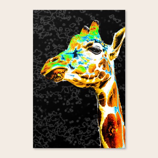 Giraffe Pop Art Print Canvas Print by aarongeraud | Society6