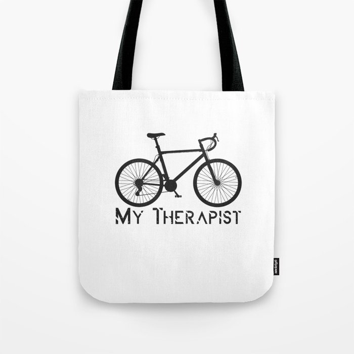 Bike My Therapist Tote Bag